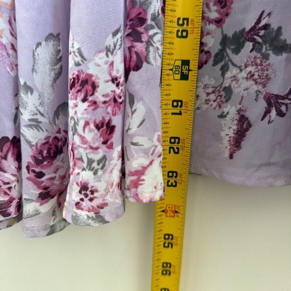 Lulus garden meandering Floral Lavender Maxi Dress sleeveless comfortable size M - Picture 5 of 9